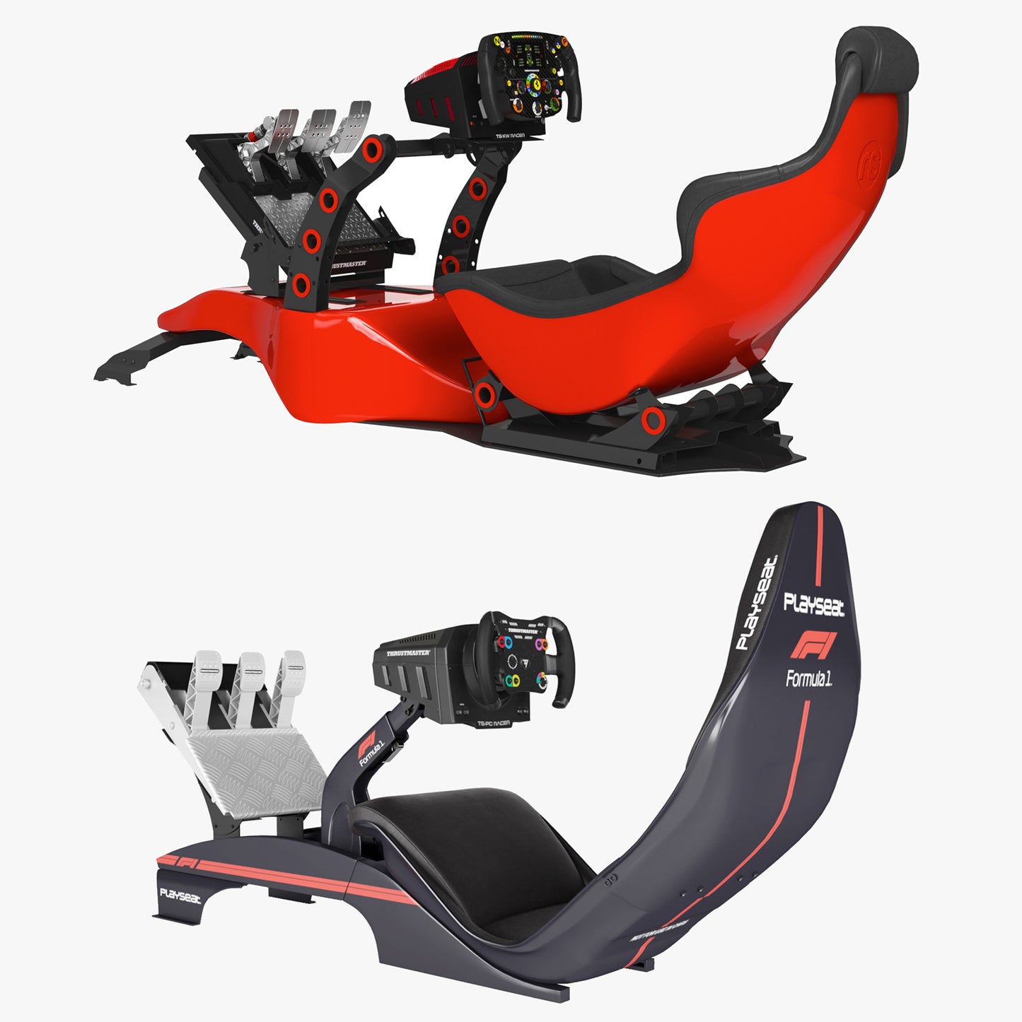 Formula 1 Racing Game Simulator Seat Collection 3D Model