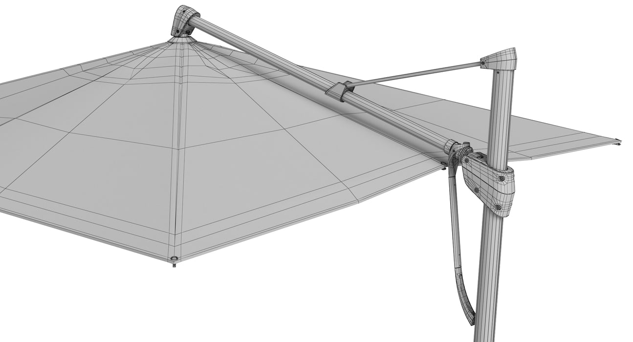 Glatz Sombrano S Plus Patio Umbrella Sunshade 3D Model