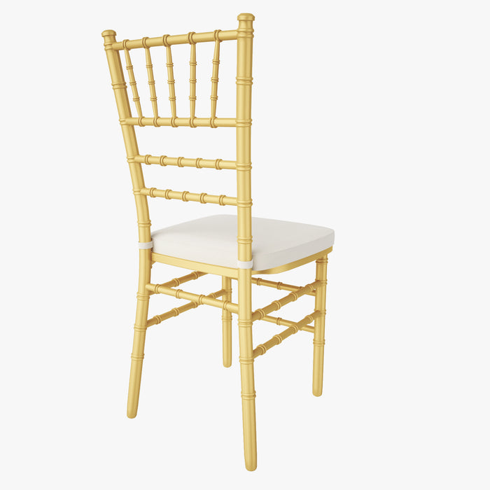 Gold Wood Stacking Chiavari Chair 3D Model