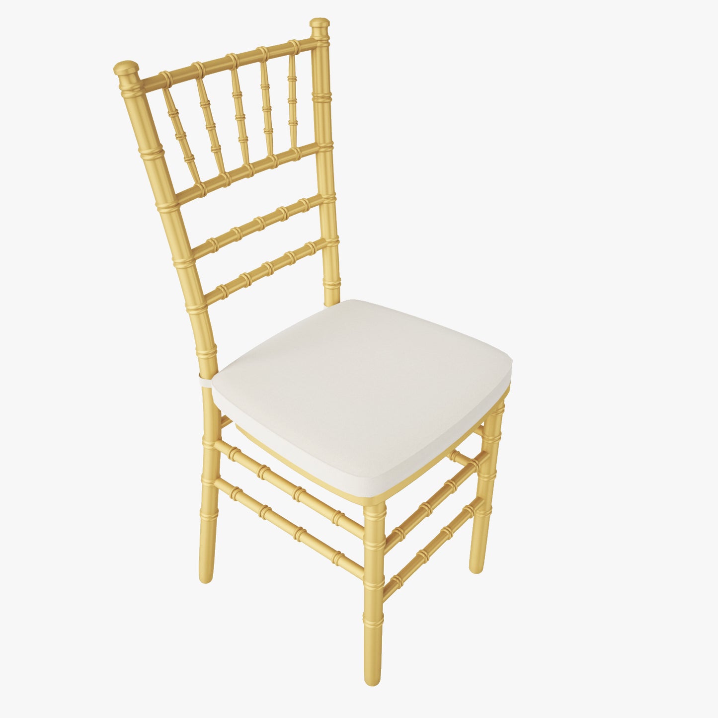 Gold Wood Stacking Chiavari Chair 3D Model