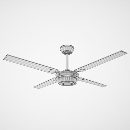 Hunter Chronicle Ceiling Fan 3D Model