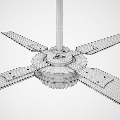 Hunter Chronicle Ceiling Fan 3D Model