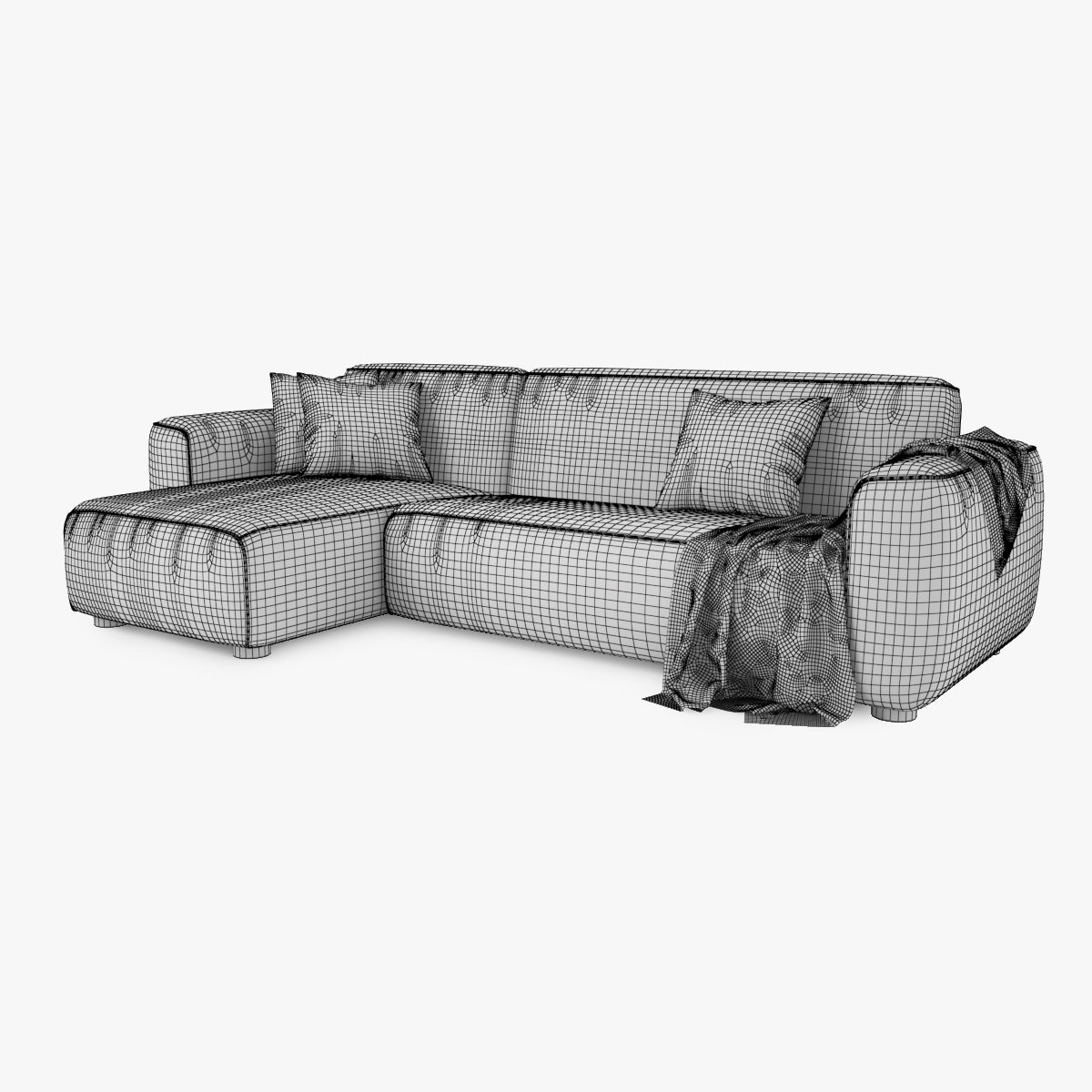 FREE IKEA Dagarn Sofa Series 3D Model