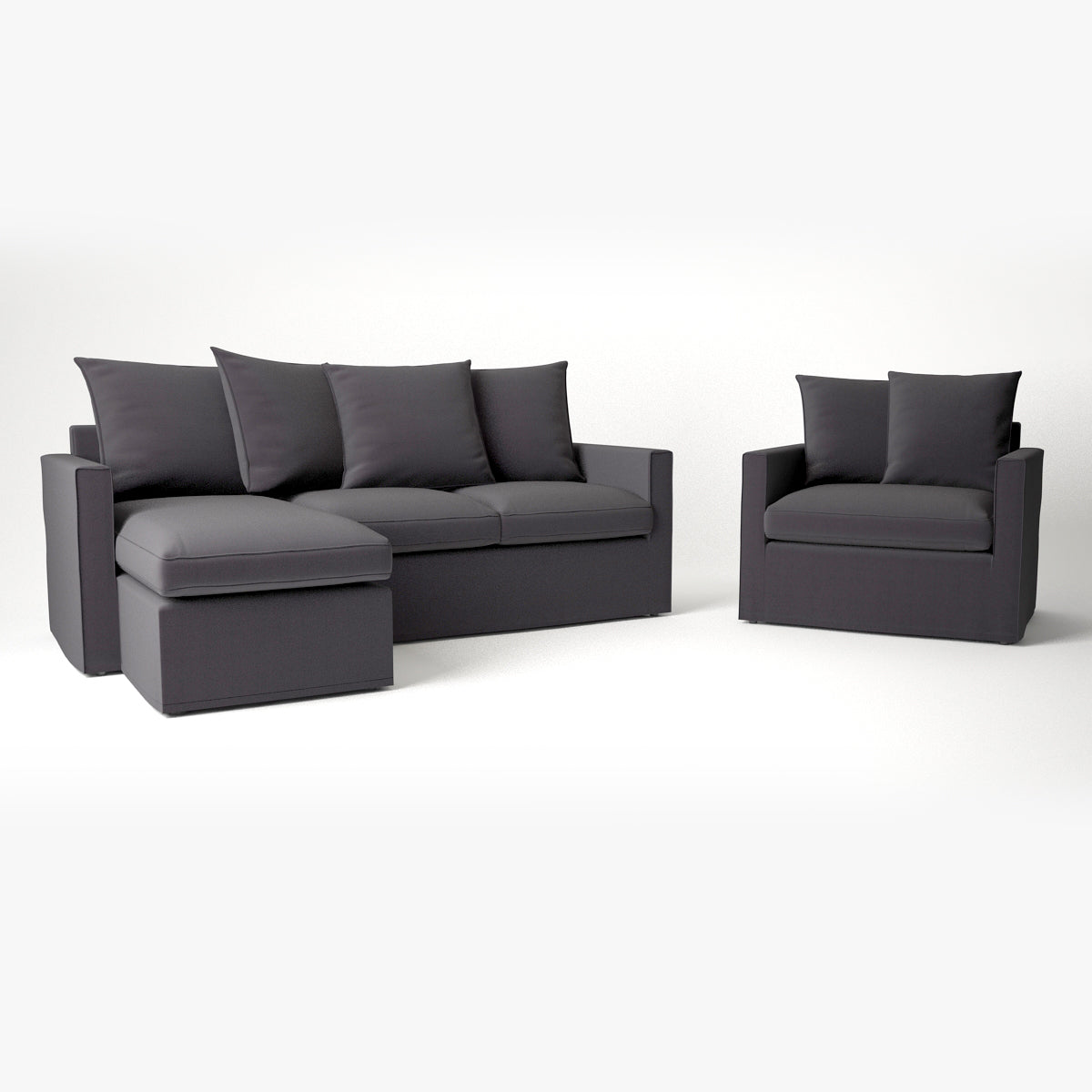 FREE IKEA Harnosand Sofa 3D Model