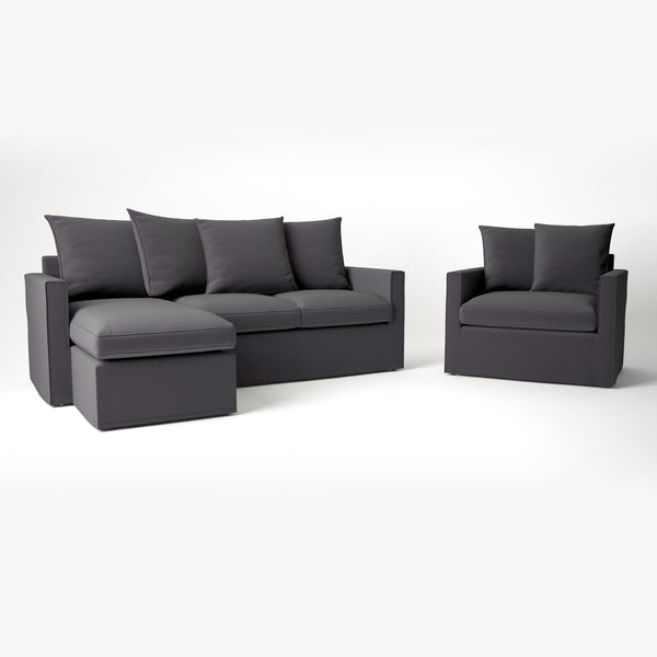 FREE IKEA Harnosand Sofa 3D Model | FaceQuad