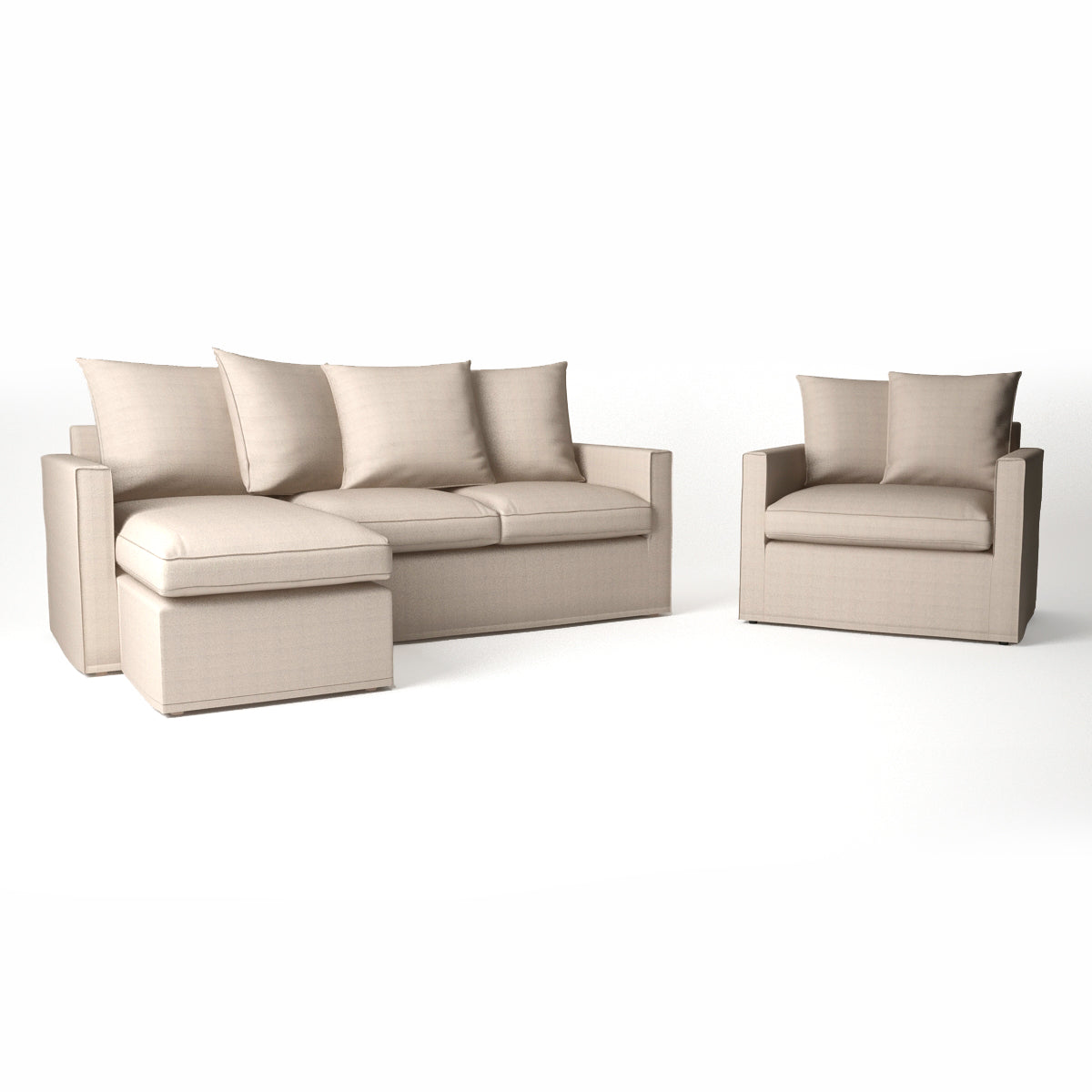 FREE IKEA Harnosand Sofa 3D Model