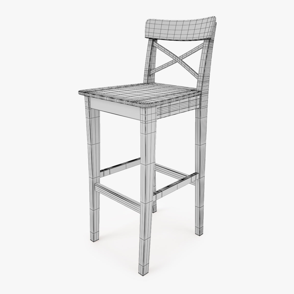 IKEA Ingolf Bar Stool 3D Model