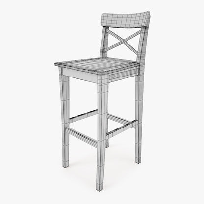 IKEA Ingolf Bar Stool 3D Model