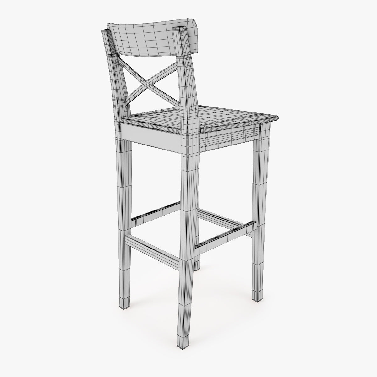 IKEA Ingolf Bar Stool 3D Model