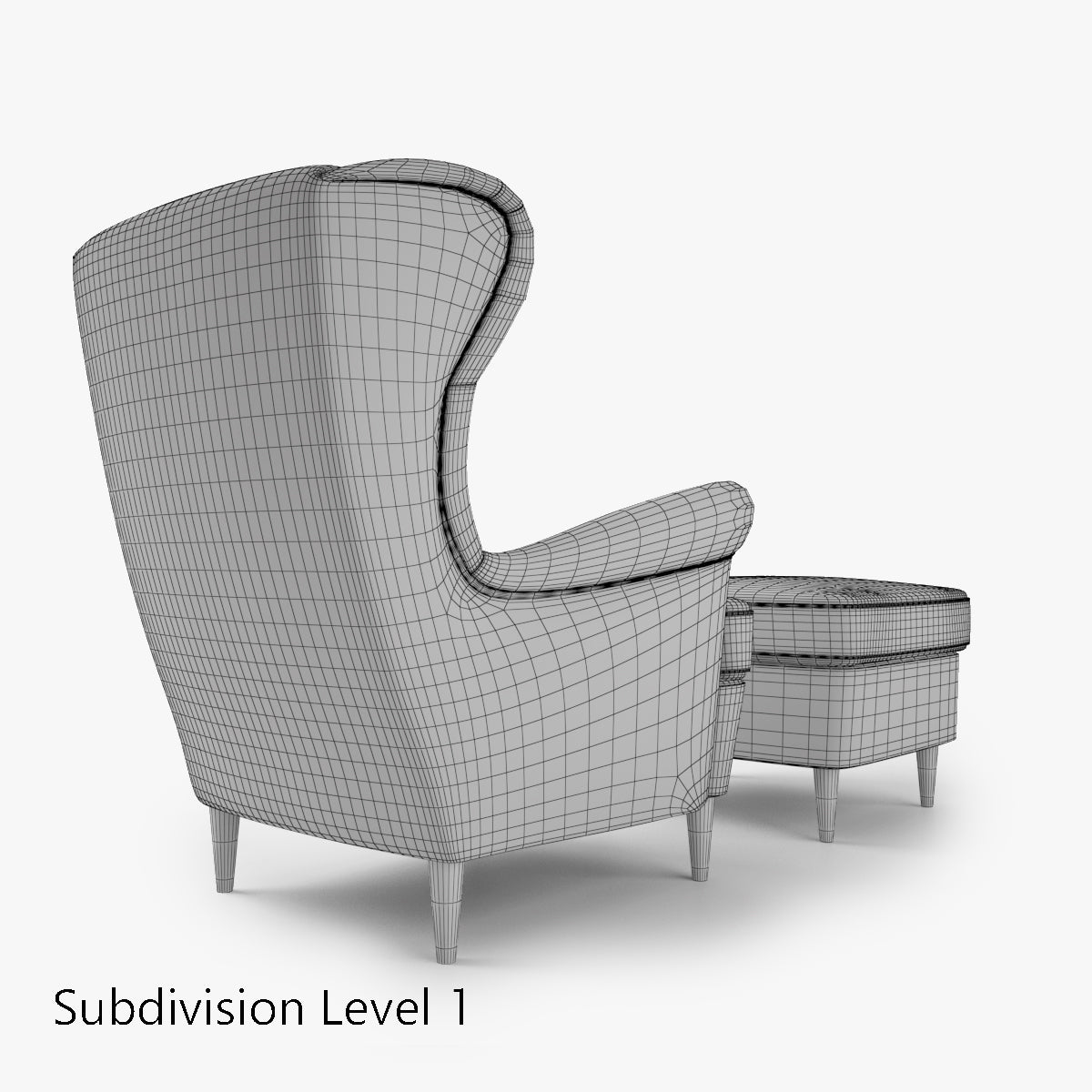 IKEA Strandmon Wing Chair 3D Model