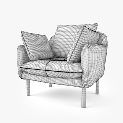 Jardan Andy Armchair 3D Model