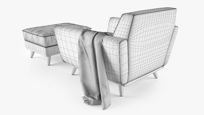 Joybird Hughes Sofa Collection 3D Model