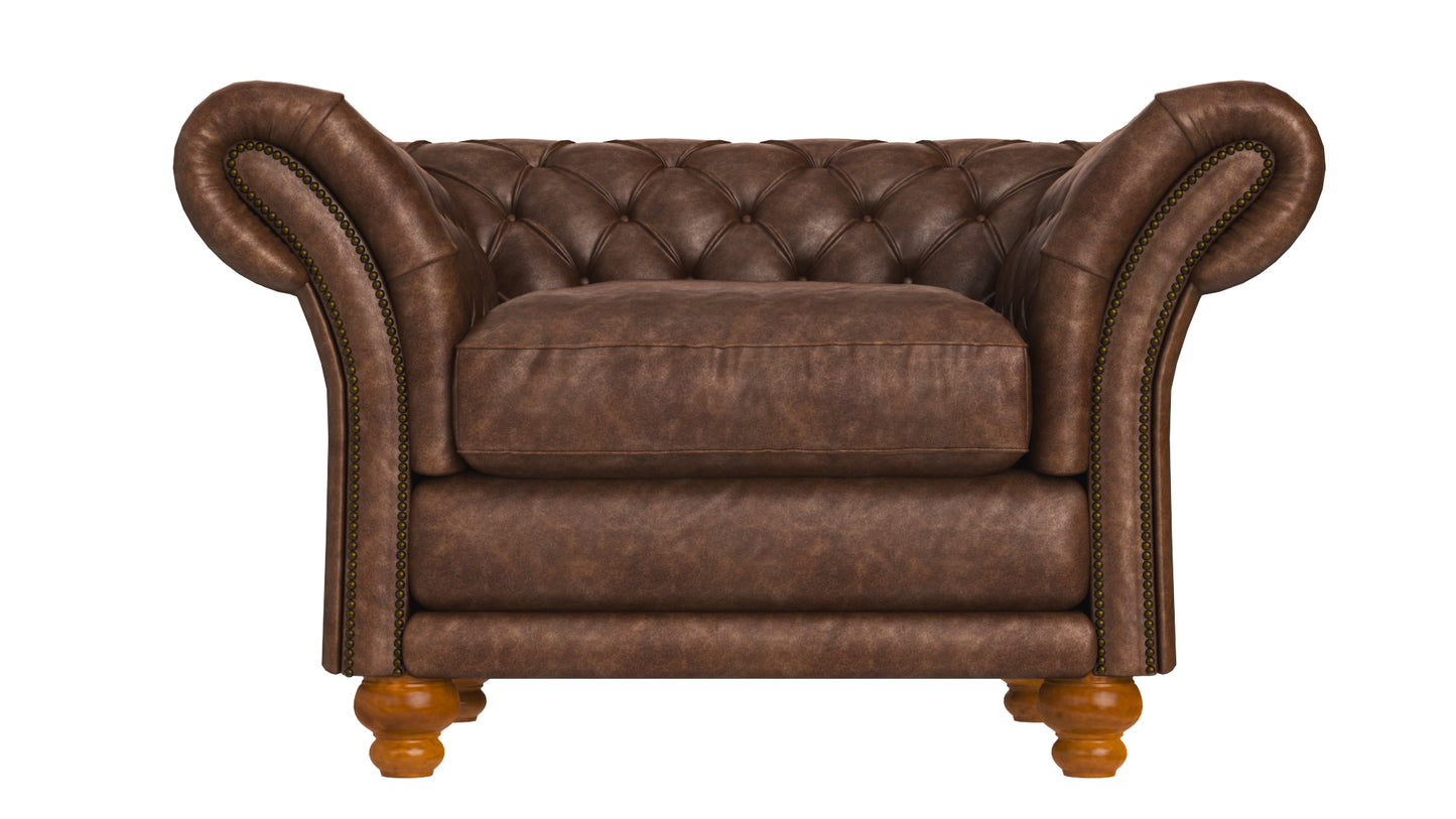 Kingston Classic Chesterfield Armchair 3D Model