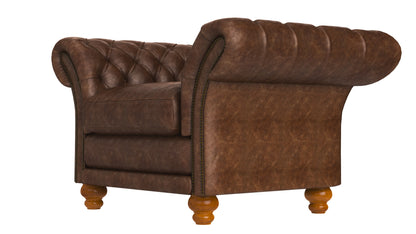 Kingston Classic Chesterfield Armchair 3D Model