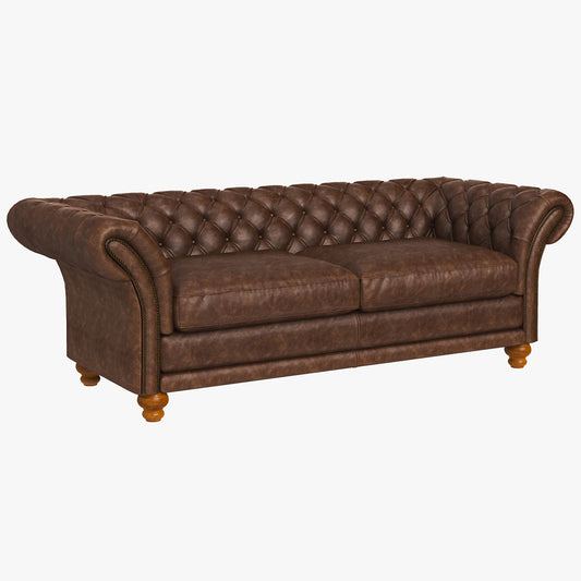 Kingston Classic Chesterfield Sofa 3D Model