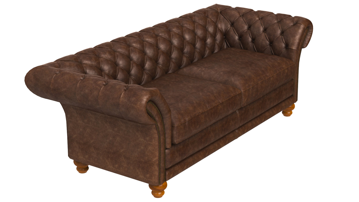 Kingston Classic Chesterfield Sofa 3D Model