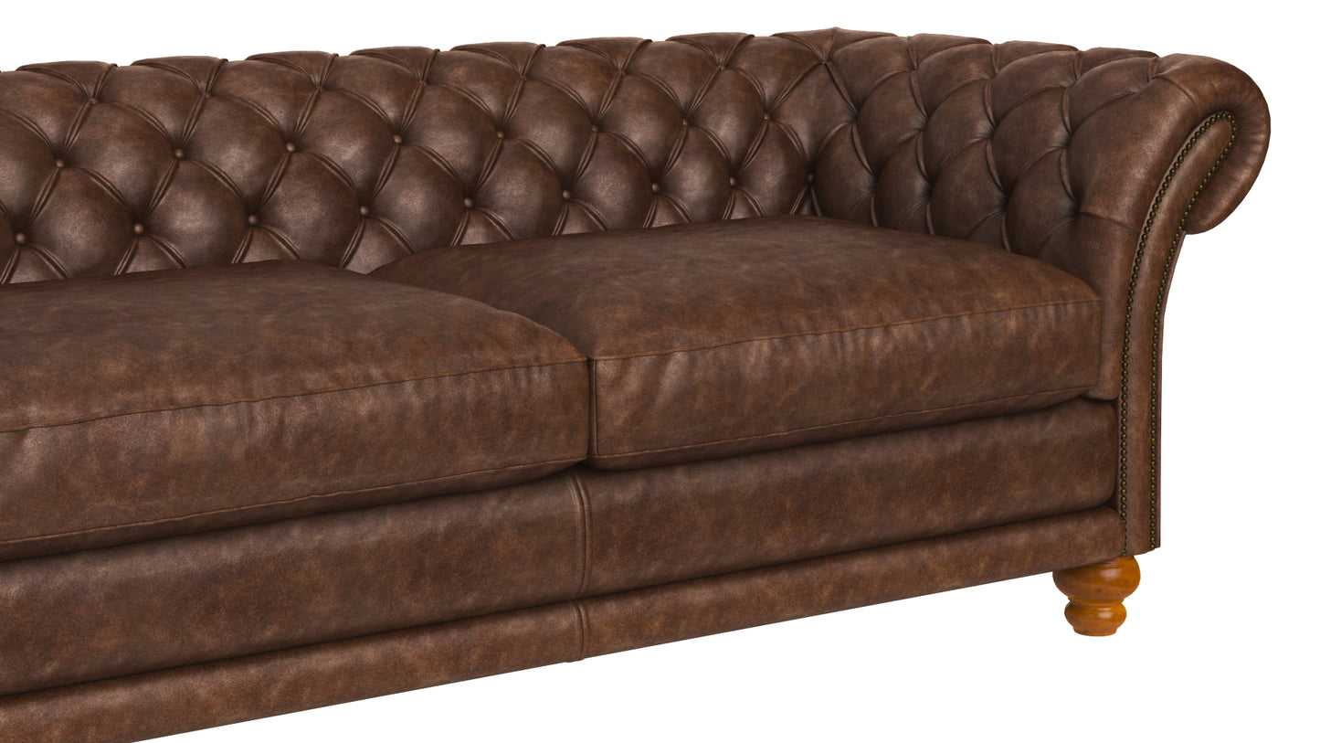 Kingston Classic Chesterfield Sofa 3D Model