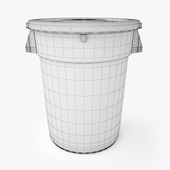 Lavex Janitorial Trash Can 3D Model