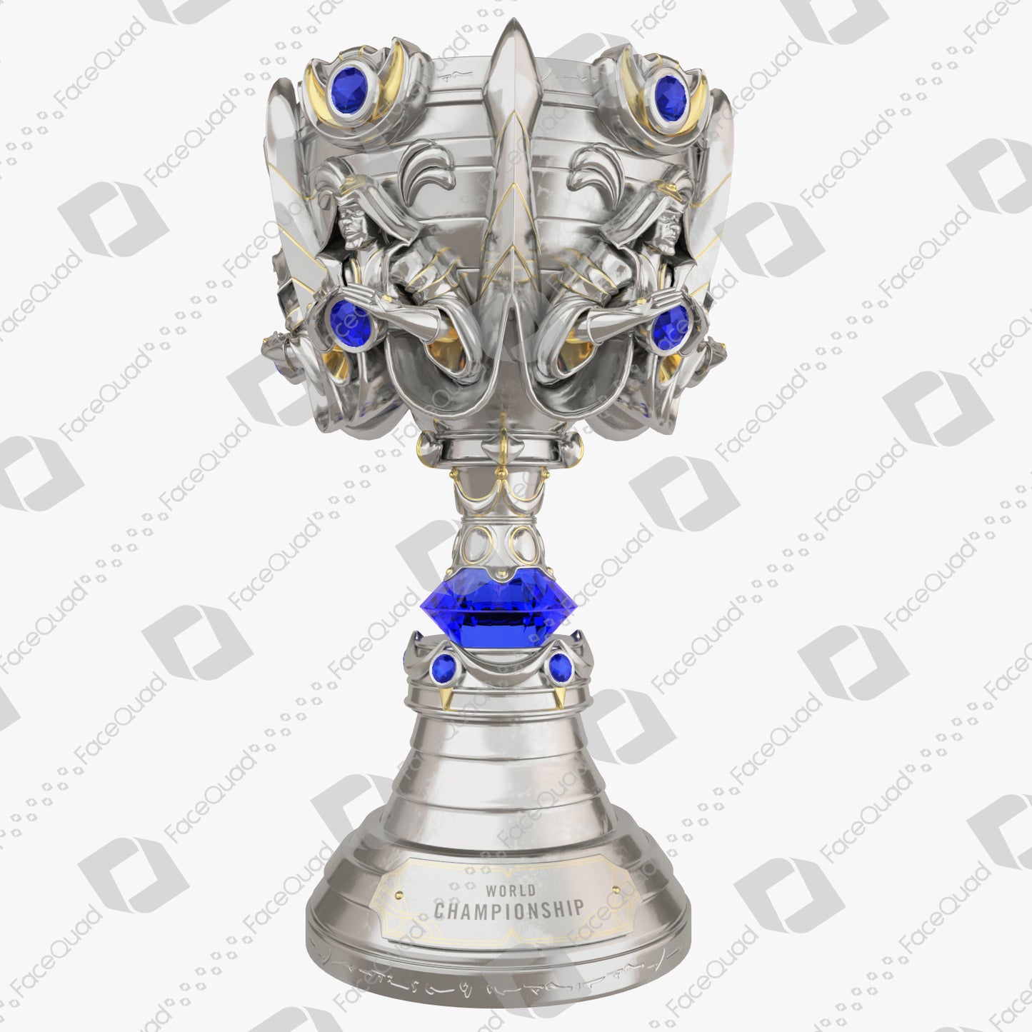 League of Legends World Championship Summoner's Cup Trophy 3D Model