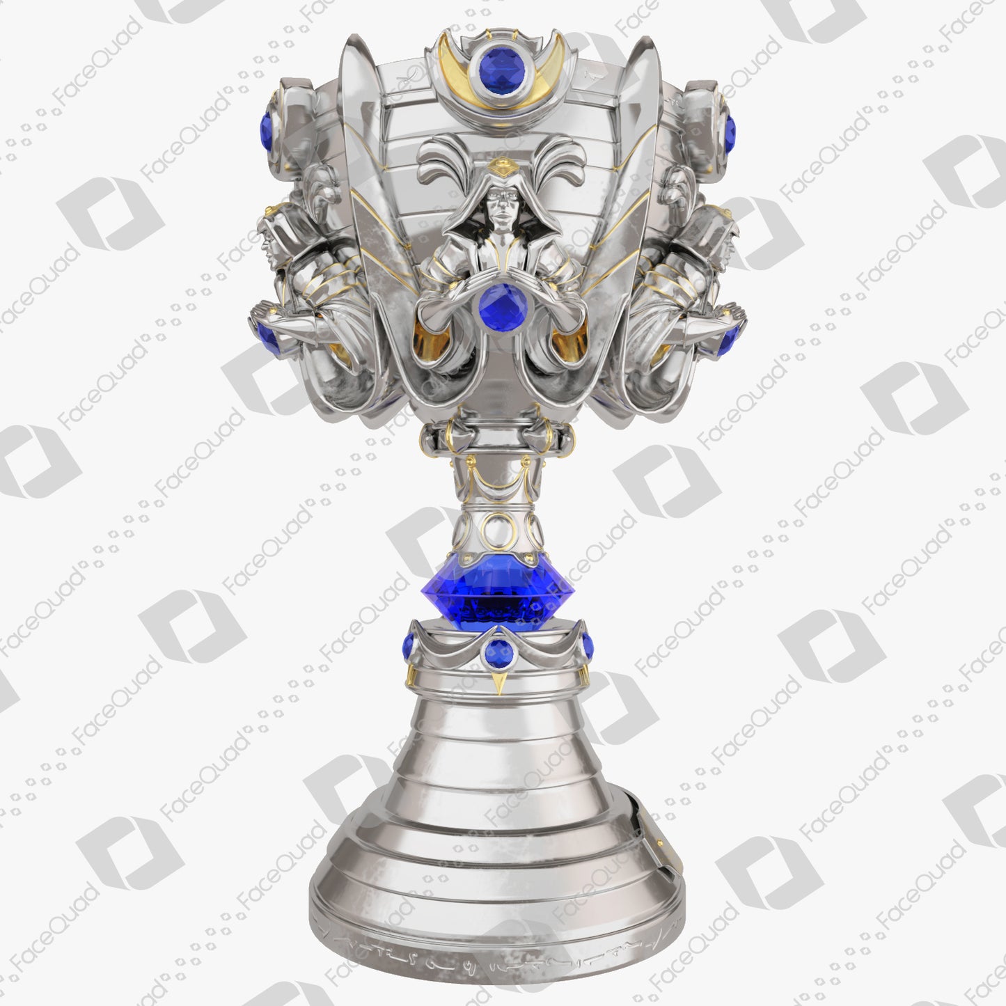 League of Legends World Championship Summoner's Cup Trophy 3D Model