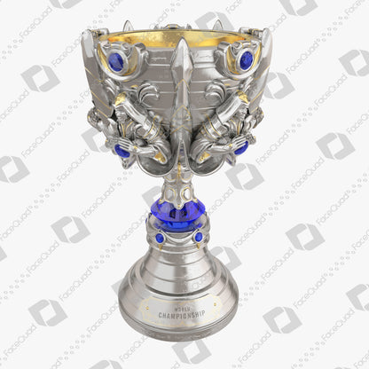 League of Legends World Championship Summoner's Cup Trophy 3D Model