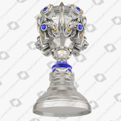 League of Legends World Championship Summoner's Cup Trophy 3D Model