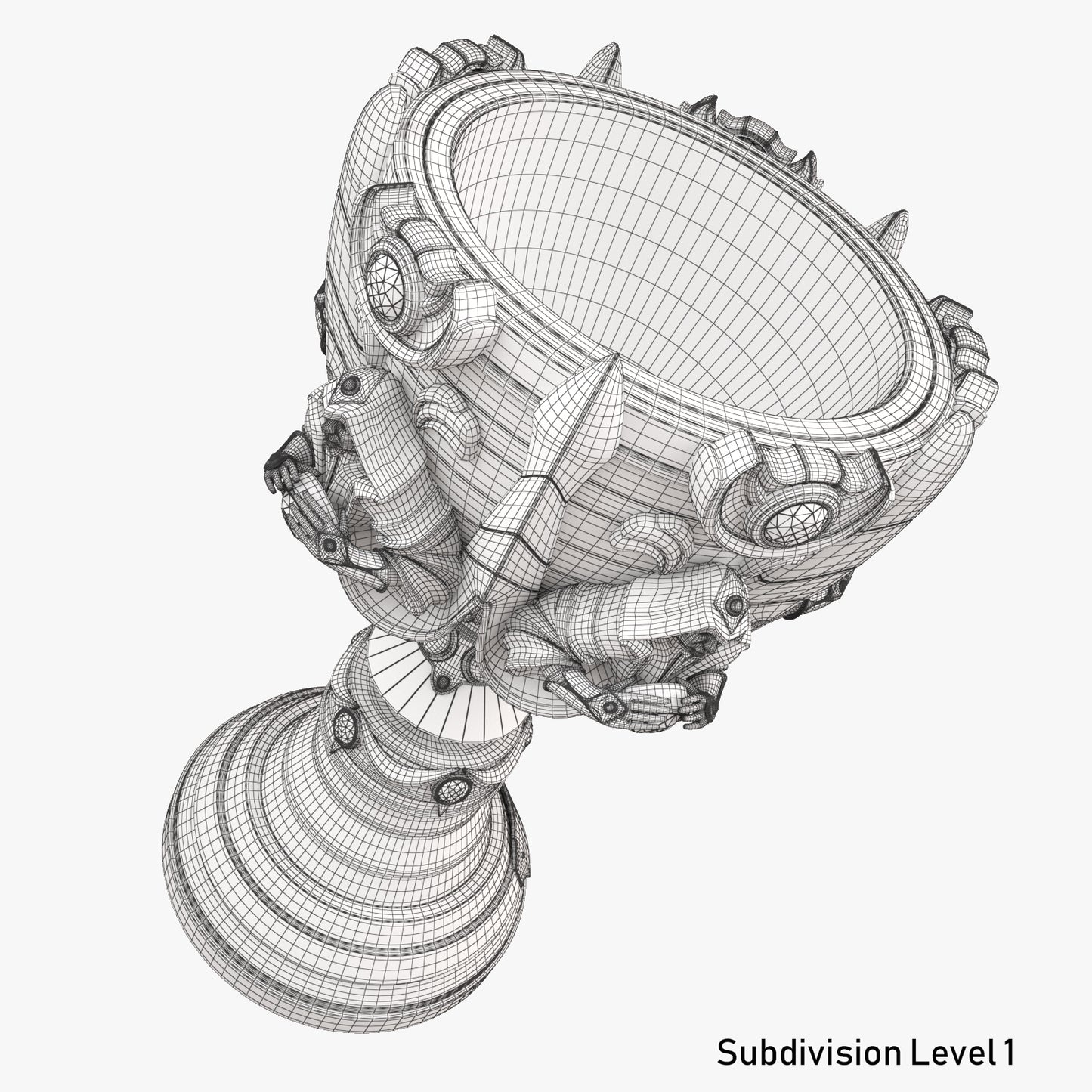 League of Legends World Championship Summoner's Cup Trophy 3D Model