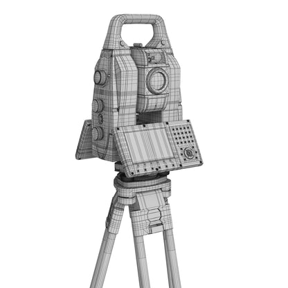 Leica Nova MS60 MultiStation Total Station 3D Model