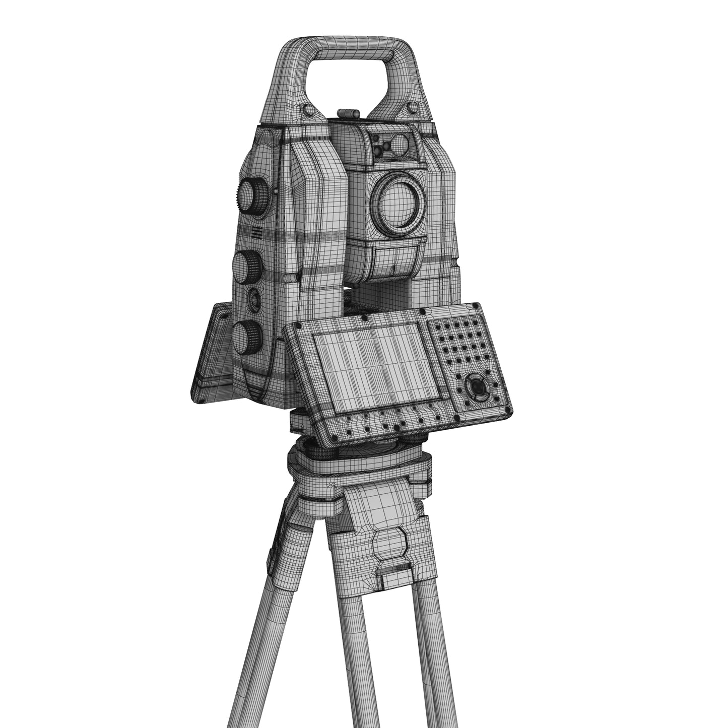 Leica Nova MS60 MultiStation Total Station 3D Model