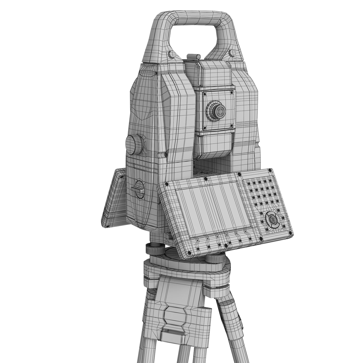 Leica Nova MS60 MultiStation Total Station 3D Model