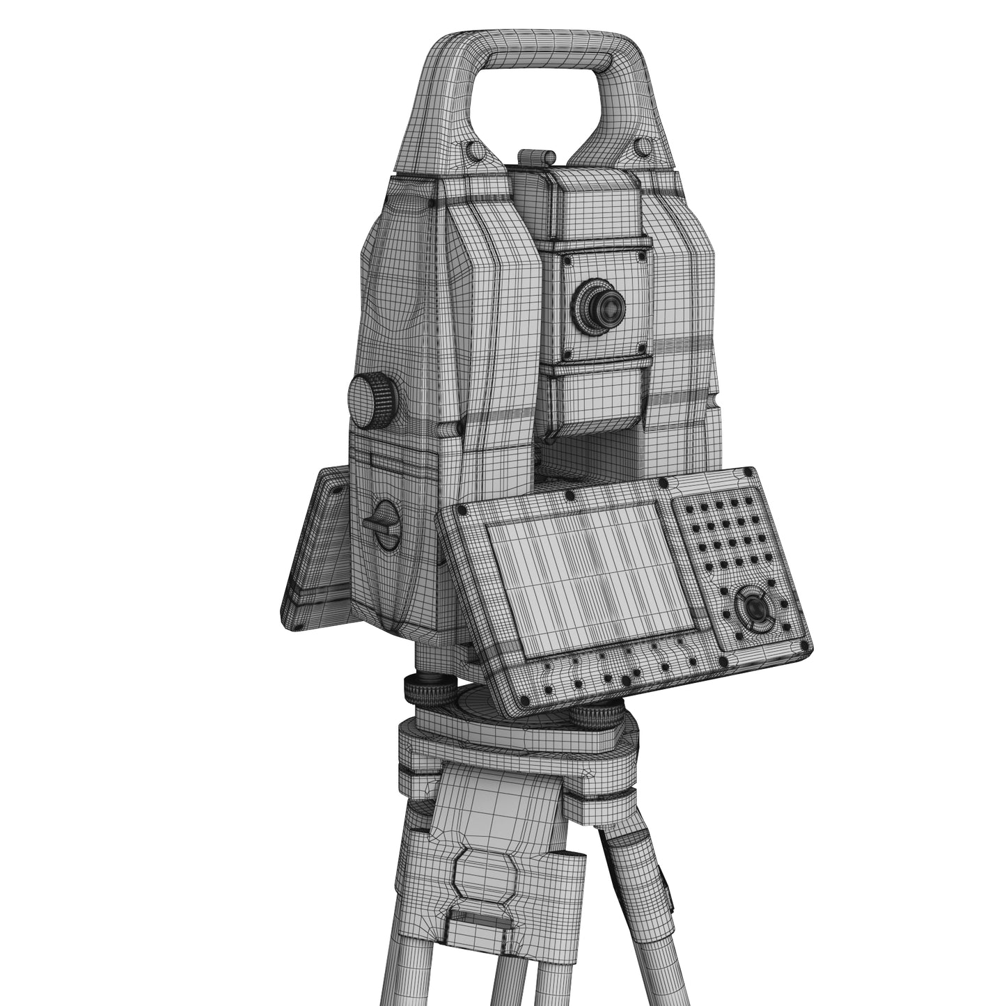 Leica Nova MS60 MultiStation Total Station 3D Model