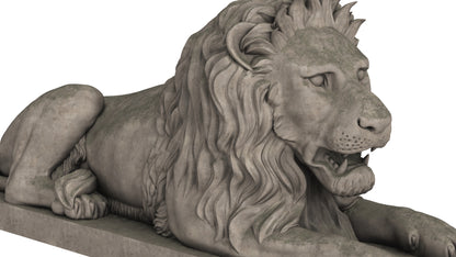 Lion Sculpture 3D Model