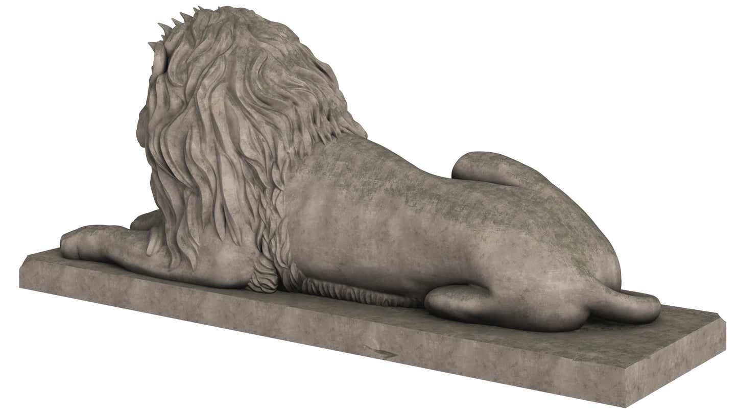 Lion Sculpture 3D Model