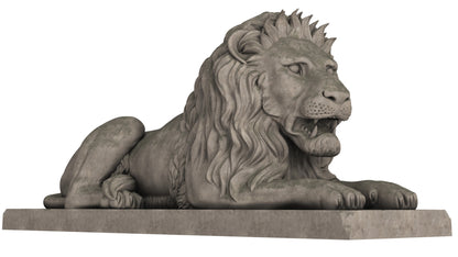 Lion Sculpture 3D Model