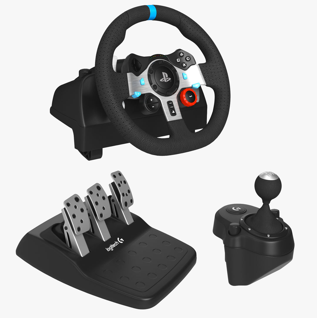 Logitech G29 Driving Force Racing Wheel Set 3D | FaceQuad