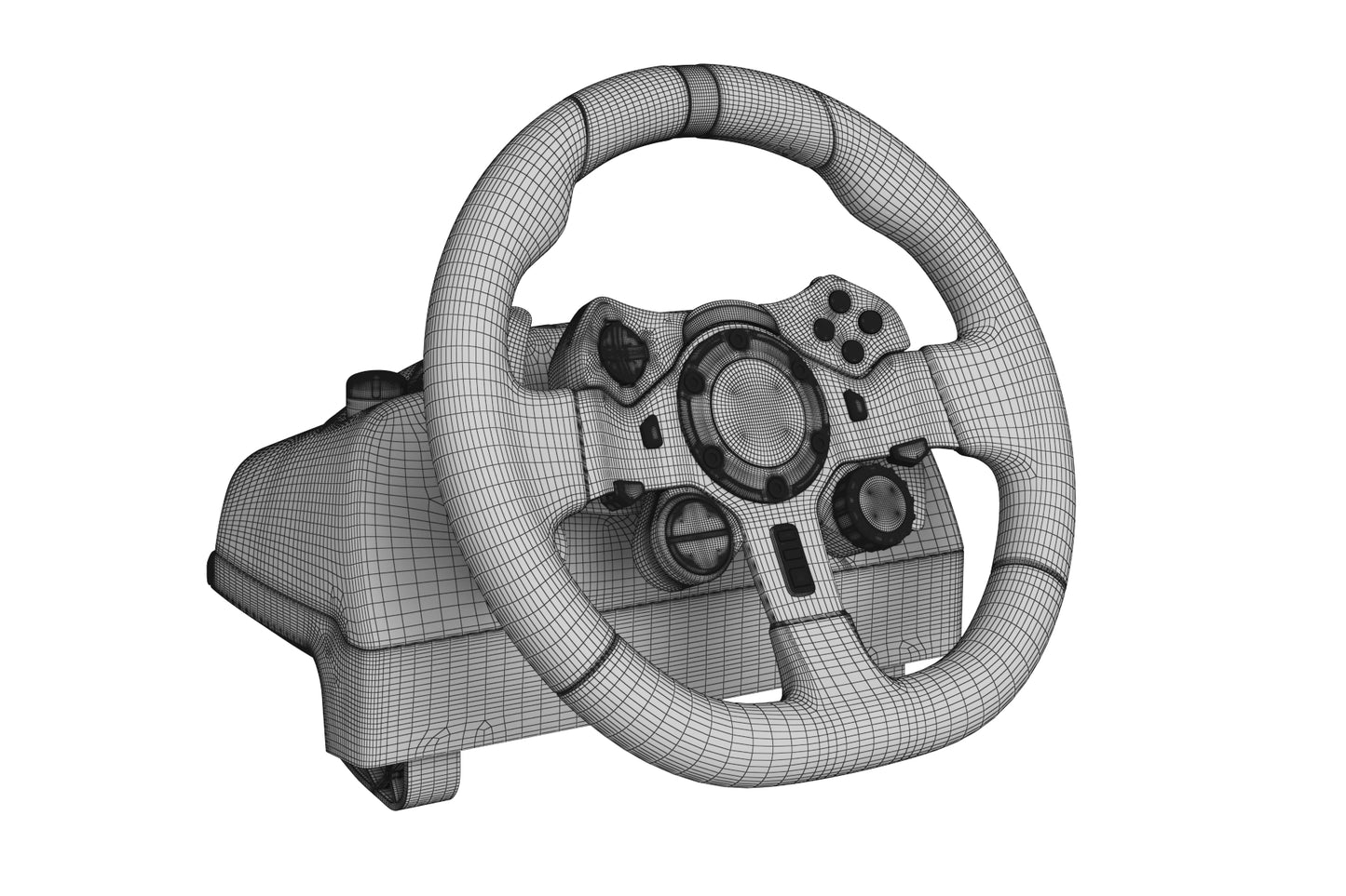 Logitech G29 Driving Force Racing Wheel Set 3D Model