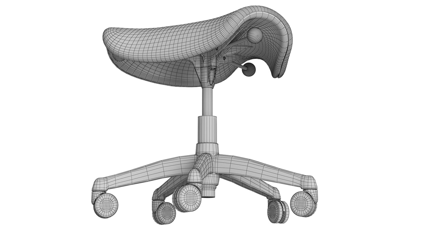 Medical - Saddle Doctor Stool 3D Model