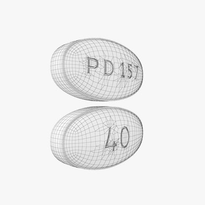 Medicine Pfizer Lipitor Tablets 40mg Bottle 3D Model