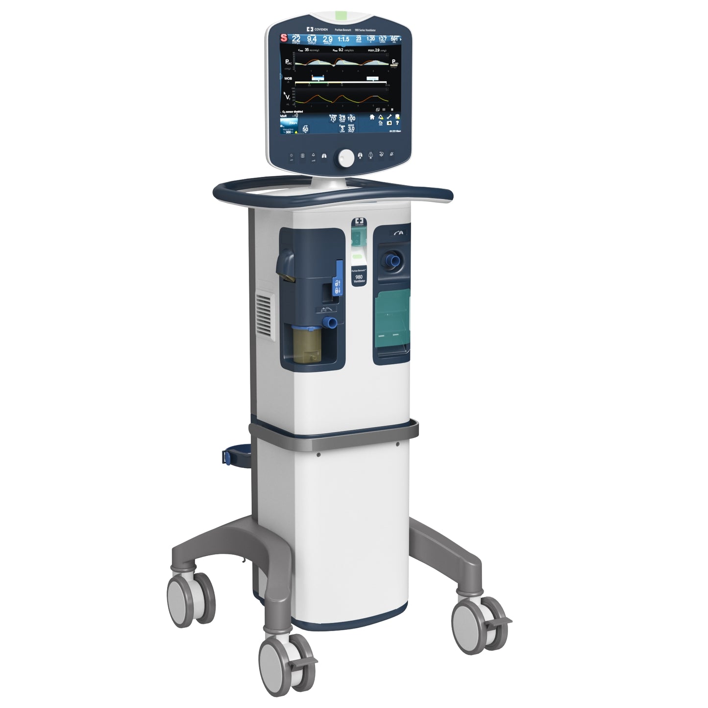 Medtronic Covidien Puritan Bennett 980 Ventilator Series 3D Model