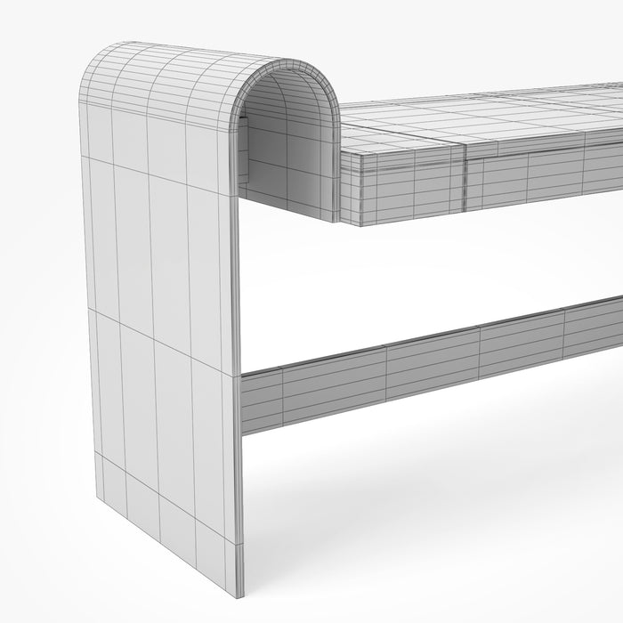ON Desk by Oscar Niemeyer 3D Model