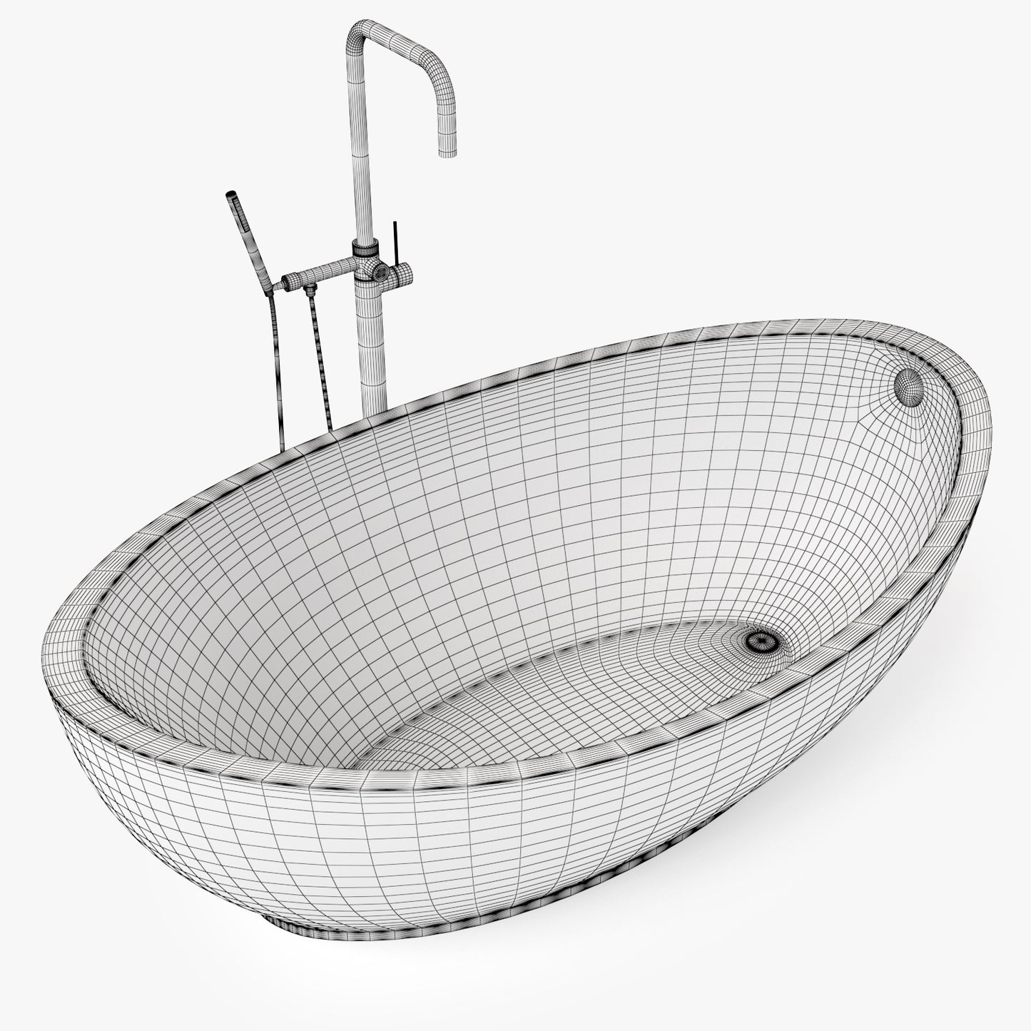 Hydro Systems Picasso Freestanding Bath Tub 3D Model