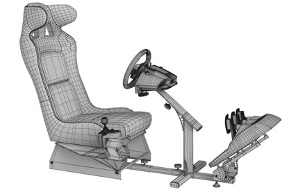 Playseat Evolution Alcantara Pro Racing Simulator Seat 3D Model