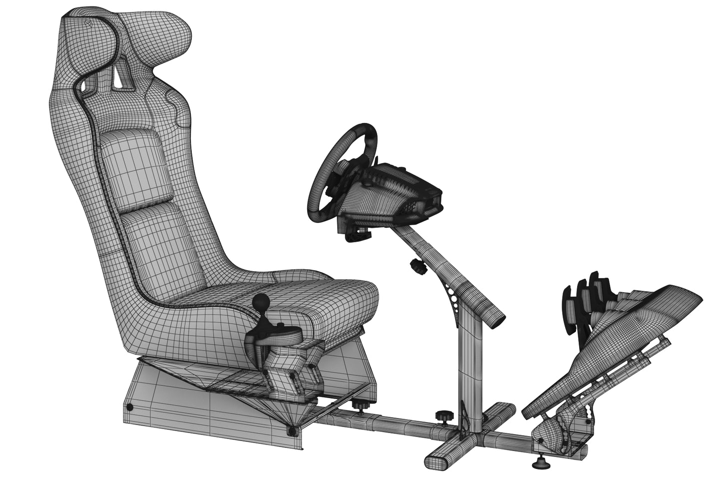 Playseat Evolution Alcantara Pro Racing Simulator Seat 3D Model