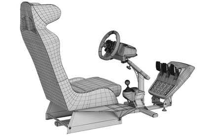 Playseat Evolution Alcantara Pro Racing Simulator Seat 3D Model