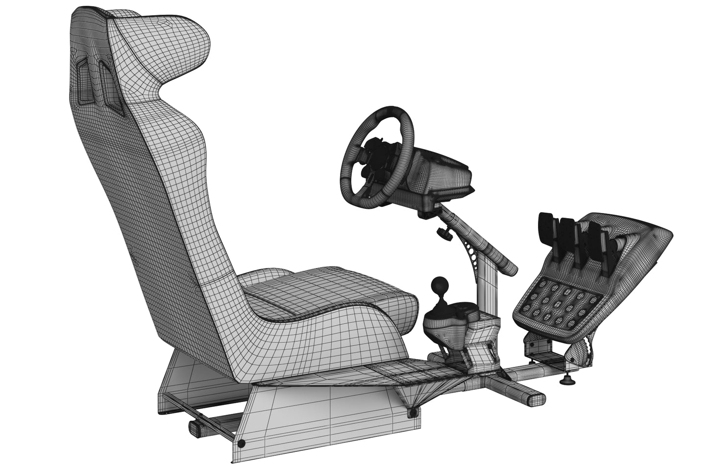 Playseat Evolution Alcantara Pro Racing Simulator Seat 3D Model