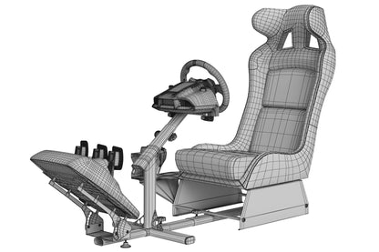 Playseat Evolution Alcantara Pro Racing Simulator Seat 3D Model