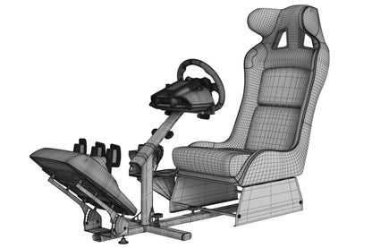 Playseat Evolution Alcantara Pro Racing Simulator Seat 3D Model