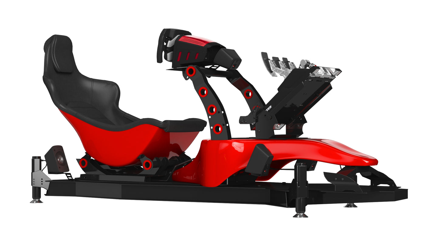 Formula 1 Racing Game Simulator Seat Triple Display 3D Model