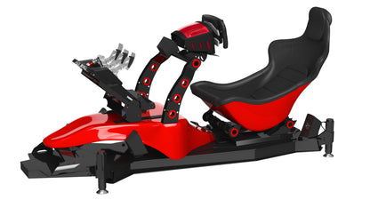 Formula 1 Racing Game Simulator Seat Triple Display 3D Model