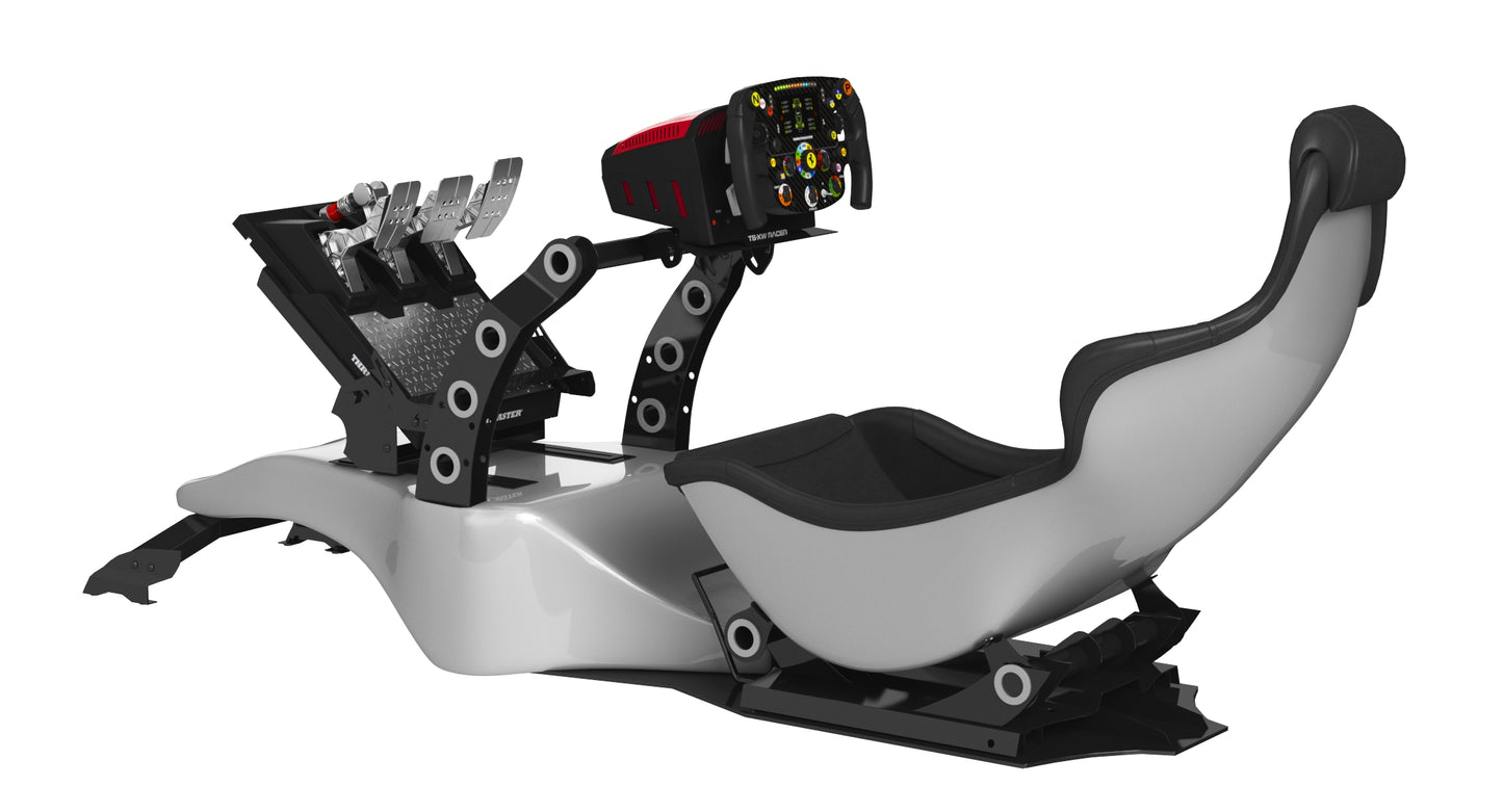 Formula 1 Racing Game Simulator Seat Triple Display 3D Model